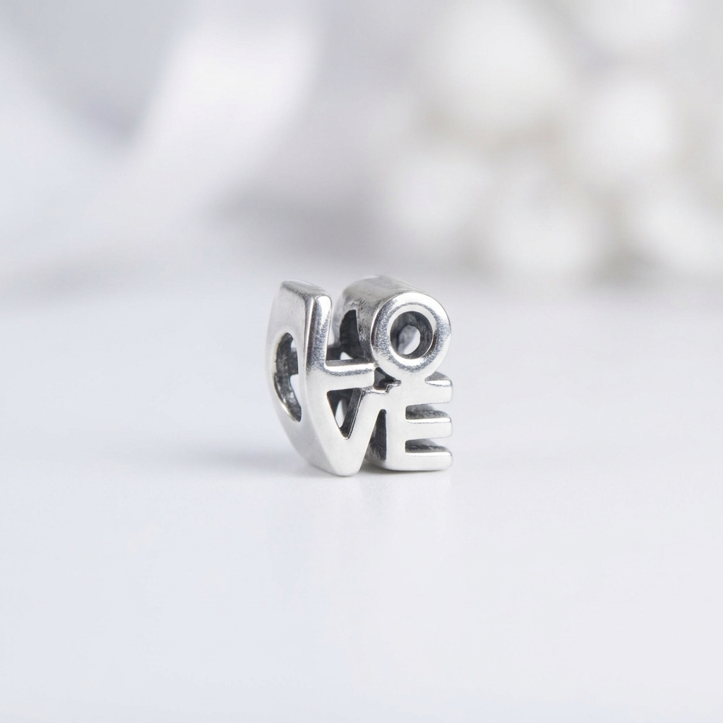 LOVE Silver Charm