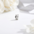 Silver Cat Charm