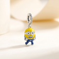 Minion-Themed Silver Charm