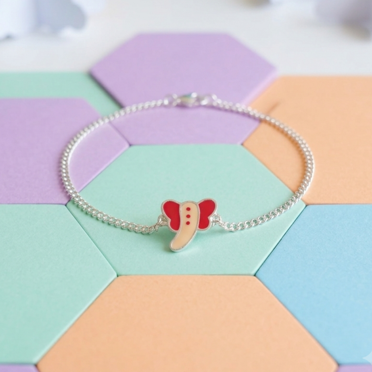 Cute Elephant Charm Bracelet