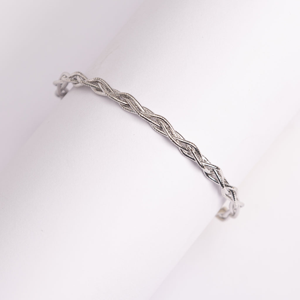 Silver Braided Bracelet