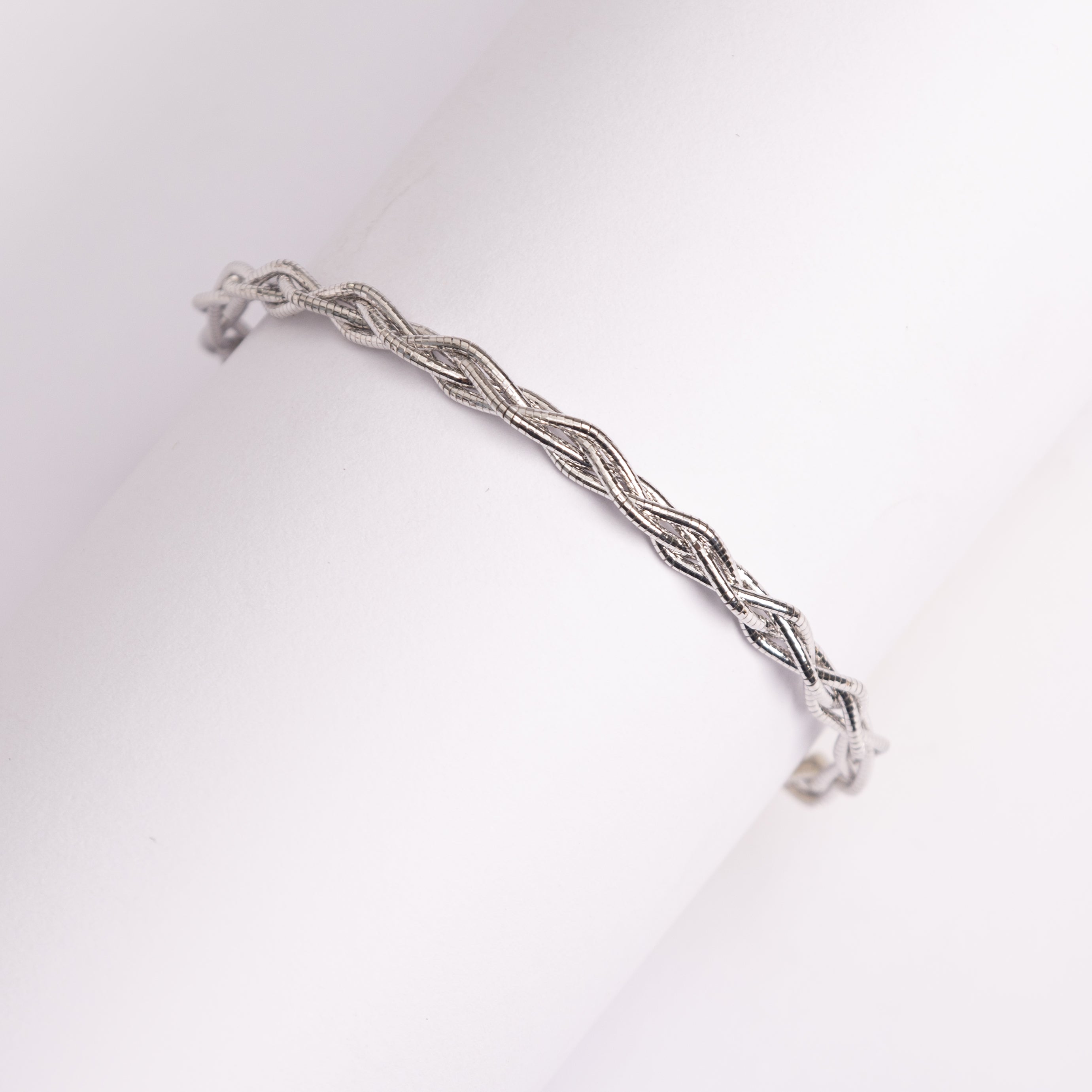 Silver Braided Bracelet