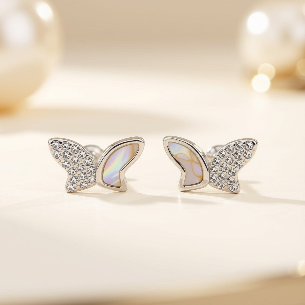 Butterfly Mother of Pearl Earrings