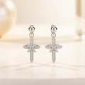 Silver Cross Earrings
