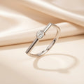 Minimalist Ring with Brilliant Zirconia