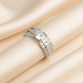 Elegant Silver Cubic Zirconia Ring